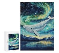 Jigsaws for Adults300 PCS Whale in Celestial Sky Jigsaw Puzzles for Adults For Family Fun Challenging To Complete Learning Educational Toys 300 PCS