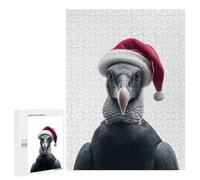 Jigsaws for Adults500 PCS Andean Condor Wearing A Santa Hat Jigsaw for Adults Toy Wall Decor Presents for Women Help The Brain Exercise 500 PCS