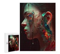 Jigsaws for Adults500 PCS Broken Elegance A Digital Artwork Jigsaw for Adults Toy Wall Decor Presents for Women Help The Brain Exercise 500 PCS