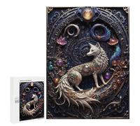 Jigsaws for Adults500 PCS Celestial Steampunk Fox Jigsaws for Adults Brain Teaser Game Analysis And Logic Stress Reduction Gifts 500 PCS