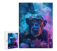 Jigsaws for Adults500 PCS Colorful Chimpanzee Jigsaw for Adults Toy Wall Decor Presents for Women Help The Brain Exercise 500 PCS