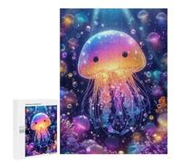 Jigsaws for Adults500 PCS Colorful Jellyfish Ocean Scene-1 Jigsaw Puzzles for Adults Staycation Kill Time Help The Brain Exercise Family Fun & Game Night 500 PCS