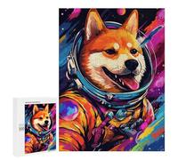 Jigsaws for Adults500 PCS Cosmic Canine Explorer-7 Jigsaw Puzzles for Adults Staycation Kill Time Help The Brain Exercise Family Fun & Game Night 500 PCS