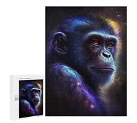 Jigsaws for Adults500 PCS Cosmic Chimpanzee Portrait-2 Jigsaws for Adults Brain Teaser Game Analysis And Logic Stress Reduction Gifts 500 PCS