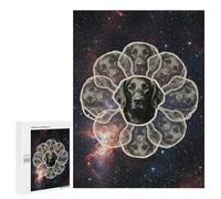 Jigsaws for Adults500 PCS Cosmic Flat-coated Retriever Jigsaw for Adults Toy Wall Decor Presents for Women Help The Brain Exercise 500 PCS