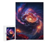 Jigsaws for Adults500 PCS Cosmic Flower Bloom Jigsaws for Adults Brain Teaser Game Analysis And Logic Stress Reduction Gifts 500 PCS