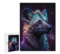 Jigsaws for Adults500 PCS Cosmic Hyena Portrait Jigsaws for Adults Brain Teaser Game Analysis And Logic Stress Reduction Gifts 500 PCS
