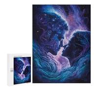 Jigsaws for Adults500 PCS Cosmic Love Romance Art Print Jigsaws for Adults Brain Teaser Game Analysis And Logic Stress Reduction Gifts 500 PCS