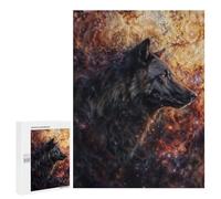 Jigsaws for Adults500 PCS Cosmic Nebula Wolf Jigsaw for Adults Toy Wall Decor Presents for Women Help The Brain Exercise 500 PCS