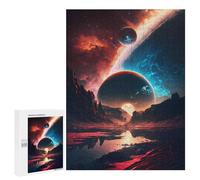 Jigsaws for Adults500 PCS Cosmic Sunset Serenity Jigsaw for Adults Toy Wall Decor Presents for Women Help The Brain Exercise 500 PCS