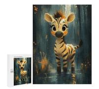 Jigsaws for Adults500 PCS Cute Zebra Illustration Jigsaw for Adults Toy Wall Decor Presents for Women Help The Brain Exercise 500 PCS