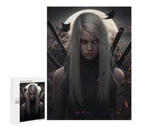 Jigsaws for Adults500 PCS Dark Fantasy Warrior Artwork -1 Jigsaw Puzzles for Adults Staycation Kill Time Help The Brain Exercise Family Fun & Game Night 500 PCS