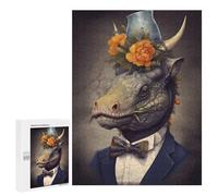 Jigsaws for Adults500 PCS Dinosaur Triceratops Dream Jigsaw for Adults Toy Wall Decor Presents for Women Help The Brain Exercise 500 PCS