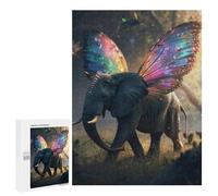 Jigsaws for Adults500 PCS Flying Elephant With Wings Jigsaw for Adults Toy Wall Decor Presents for Women Help The Brain Exercise 500 PCS