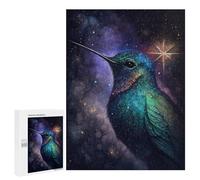 Jigsaws for Adults500 PCS Galactic Hummingbird Art Print -1 Jigsaws for Adults Brain Teaser Game Analysis And Logic Stress Reduction Gifts 500 PCS