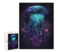 Jigsaws for Adults500 PCS Galactic Jellyfish Art Print Jigsaws for Adults Brain Teaser Game Analysis And Logic Stress Reduction Gifts 500 PCS
