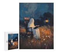 Jigsaws for Adults500 PCS Ghost Reading Book in Field Jigsaw Puzzles for Adults Staycation Kill Time Help The Brain Exercise Family Fun & Game Night 500 PCS
