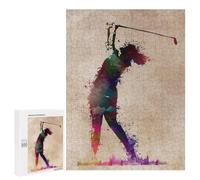 Jigsaws for Adults500 PCS Golf Player Jigsaw for Adults Toy Wall Decor Presents for Women Help The Brain Exercise 500 PCS