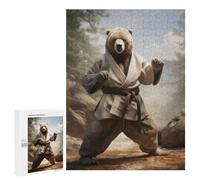 Jigsaws for Adults500 PCS Karate Bear Jigsaw for Adults Toy Wall Decor Presents for Women Help The Brain Exercise 500 PCS
