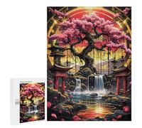 Jigsaws for Adults500 PCS Kintsugi Asian Cherry Tree Jigsaw for Adults Toy Wall Decor Presents for Women Help The Brain Exercise 500 PCS