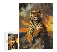 Jigsaws for Adults500 PCS Majestic Tiger at Sunset Jigsaw for Adults Toy Wall Decor Presents for Women Help The Brain Exercise 500 PCS