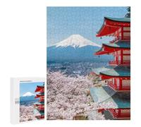 Jigsaws for Adults500 PCS Mt Fuji And Peace Pagoda Jigsaw for Adults Toy Wall Decor Presents for Women Help The Brain Exercise 500 PCS