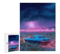 Jigsaws for Adults500 PCS Neon Desert Storm Car Jigsaw Puzzles for Adults Staycation Kill Time Help The Brain Exercise Family Fun & Game Night 500 PCS