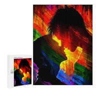 Jigsaws for Adults500 PCS Rainbow Love Silhouette Jigsaw for Adults Toy Wall Decor Presents for Women Help The Brain Exercise 500 PCS