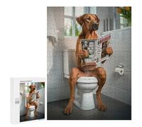 Jigsaws for Adults500 PCS Rhodesian Ridgeback Toilet Jigsaw for Adults Toy Wall Decor Presents for Women Help The Brain Exercise 500 PCS