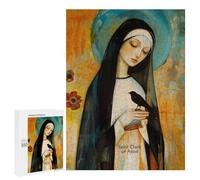 Jigsaws for Adults500 PCS Saint Clare of Assisi Jigsaw for Adults Toy Wall Decor Presents for Women Help The Brain Exercise 500 PCS