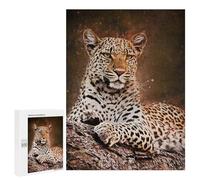 Jigsaws for Adults500 PCS Splatter Leopard Jigsaws for Adults Brain Teaser Game Analysis And Logic Stress Reduction Gifts 500 PCS