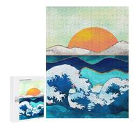 Jigsaws for Adults500 PCS Stormy Waters Jigsaws for Adults Brain Teaser Game Analysis And Logic Stress Reduction Gifts 500 PCS