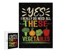 Jigsaws for Adults500 PCS Vegetable Lover Gift Vegan Jigsaw Puzzle Brain Teaser Game Analysis And Logic Deal As Gifts for The Whole Family 500 PCS