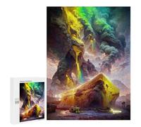 Jigsaws for Adults500 PCS Volcanic Rainbow Eruption Jigsaw for Adults Toy Wall Decor Presents for Women Help The Brain Exercise 500 PCS