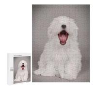 Jigsaws for Adults500 PCS Yawning Maltese Puppy Jigsaw Puzzle Brain Teaser Game Analysis And Logic Deal As Gifts for The Whole Family 500 PCS