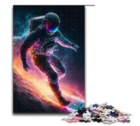 Jigsaws Pieces for Adults Astronaut Surfing The Star Wooden Puzzles for Parents Lovers Friends - Age + 1000 PCS(75x50cm)