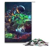 Jigsaws Pieces for Adults Astronaut The Rocket Rider Wooden Puzzles for Parents Lovers Friends - Age + 1000 PCS(75x50cm)