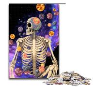 Jigsaws Pieces for Adults Cosmic Skull Adventure Difficult Puzzles for Adults Educational Toy for Teenagers Home Office Decor 1000 PCS(75x50cm)