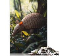 Jigsaws Puzzle for Adults Armadillo in The Jungle 1000 Piece Jigsaw Puzzles Wood Jigsaw for Age 18 Years Up Challenging Game 1000pcs (75x50cm)