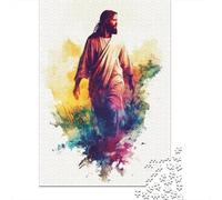 Jigsaws Puzzle for Adults Art Christian Jesus 1000 Piece Paper Jigsaw Puzzles for Kids Age 12 Years Up Challenging Game 1000pcs (38x26cm)