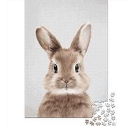 Jigsaws Puzzle for Adults Baby Rabbit Colorful 1000 Piece Jigsaw Puzzles Wooden Jigsaw for Age 18 Years Up Challenging Game 1000pcs (75x50cm)