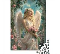 Jigsaws Puzzle for Adults Beautiful_angel 1000 Piece Wood Jigsaw Puzzles for Kids Age 12 Years Up Challenging Game 1000pcs (75x50cm)