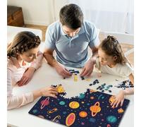 Jigsaws Puzzle for Adults Cartoon Planet 1000 Piece Jigsaw Puzzles Wooden Jigsaw for Age 18 Years Up Challenging Game 1000pcs (75x50cm)