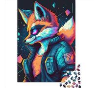 Jigsaws Puzzle for Adults Fox Animal84 1000 Piece Jigsaw Puzzles Wooden Jigsaw for Age 18 Years Up Challenging Game 1000pcs (75x50cm)