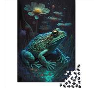 Jigsaws Puzzle for Adults Frog Sorcery 500 Piece Jigsaw Puzzles Wooden Jigsaw for Age 18 Years Up Challenging Game 500pcs (52x38cm)