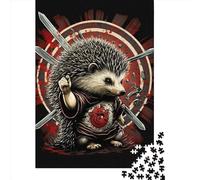 Jigsaws Puzzle for Adults Hedgehog Animal1 1000 Piece Jigsaw Puzzles Wooden Jigsaw for Age 18 Years Up Challenging Game 1000pcs (75x50cm)