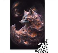 Jigsaws Puzzle for Adults Infinite Fox 1000 Piece Jigsaw Puzzles Wooden Jigsaw for Age 18 Years Up Challenging Game 1000pcs (75x50cm)