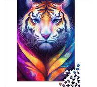 Jigsaws Puzzle for Adults Jungle Tiger 1000 Piece Jigsaw Puzzles Wooden Jigsaw for Age 18 Years Up Challenging Game 1000pcs (75x50cm)