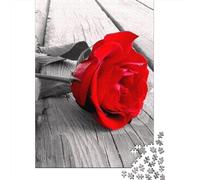 Jigsaws Puzzle for Adults Rose 1000 Piece Jigsaw Puzzles Wooden Jigsaw for Age 18 Years Up Challenging Game 1000pcs (75x50cm)
