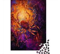 Jigsaws Puzzle for Adults Spider 1000 Piece Jigsaw Puzzles Wooden Jigsaw for Age 18 Years Up Challenging Game 1000pcs (75x50cm)